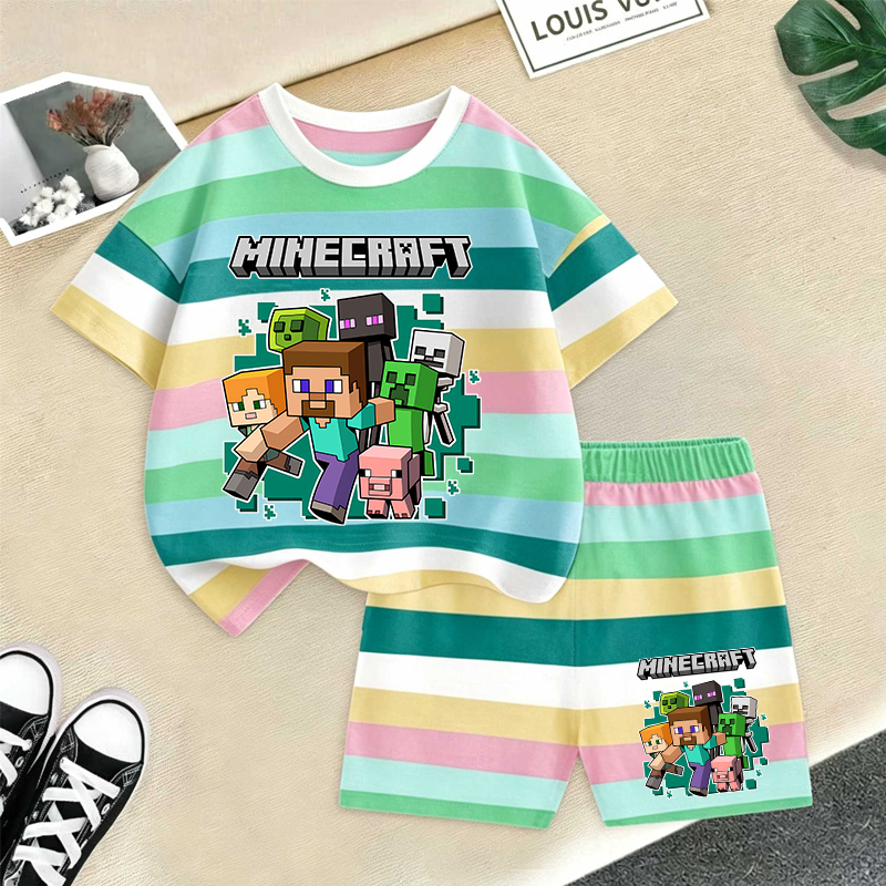 Baby Clothing In Summer - Minecrafted Girl boy Summer T shirt