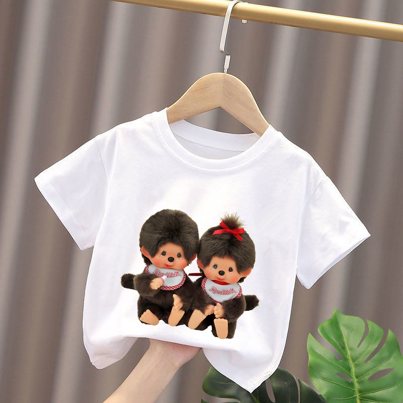Baby Clothing In Summer - Monchhichi Kids T-shirts Anime Figures Boys