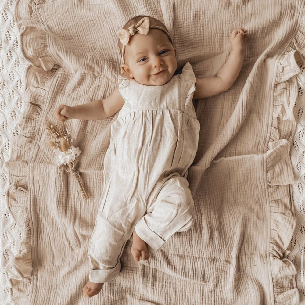INS Ruffled Muslin Baby Swaddl – Baby Clothing Organic Cotton Bewertung und Preis