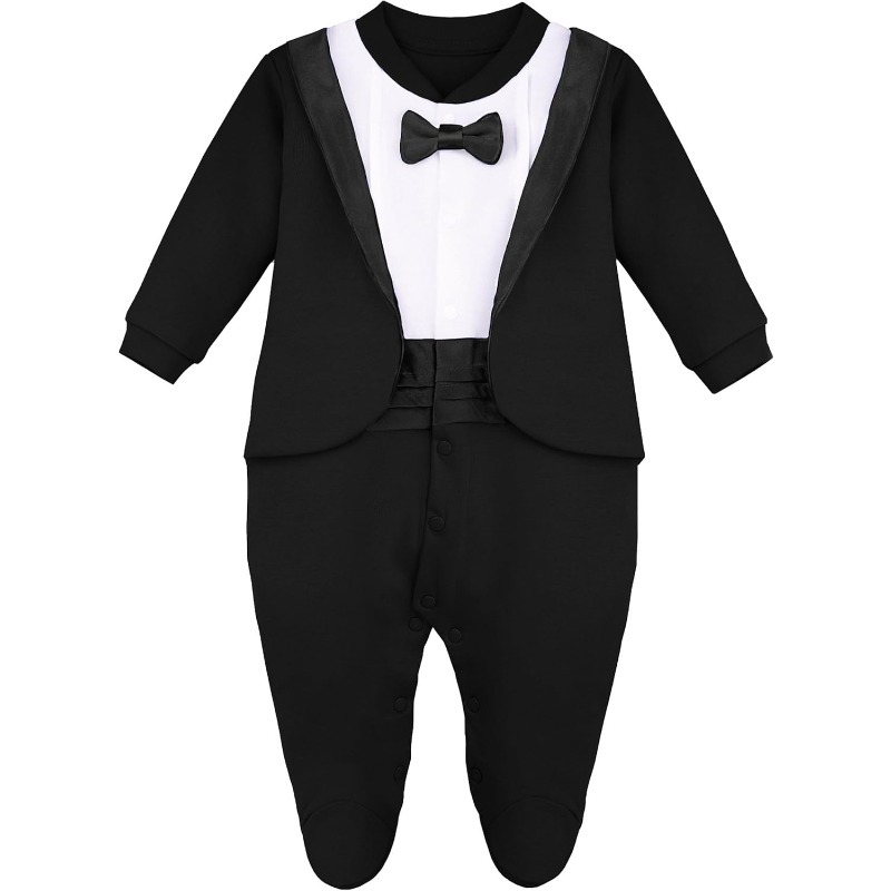 Newborn Boy Gentleman Tuxedo F – Baby Clothing Onesies Bewertung und Preis