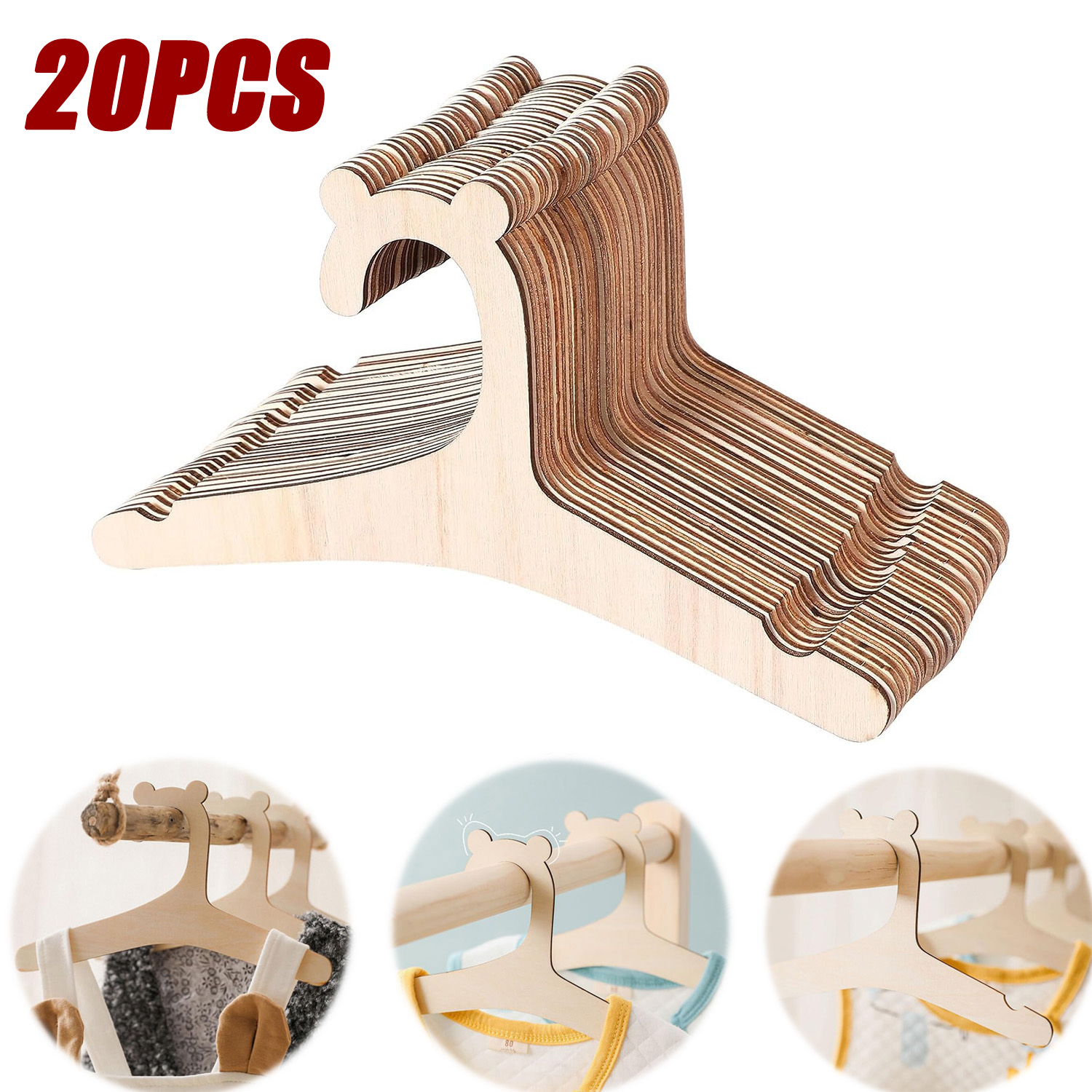 20pcs Baby Clothes Rack Wooden – Baby Clothing Drying Rack Bewertung und Preis