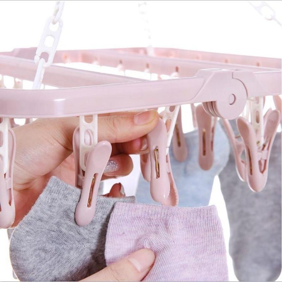 1 Pcs 32 Clips Folding Clothes – Baby Clothing Drying Rack Bewertung und Preis