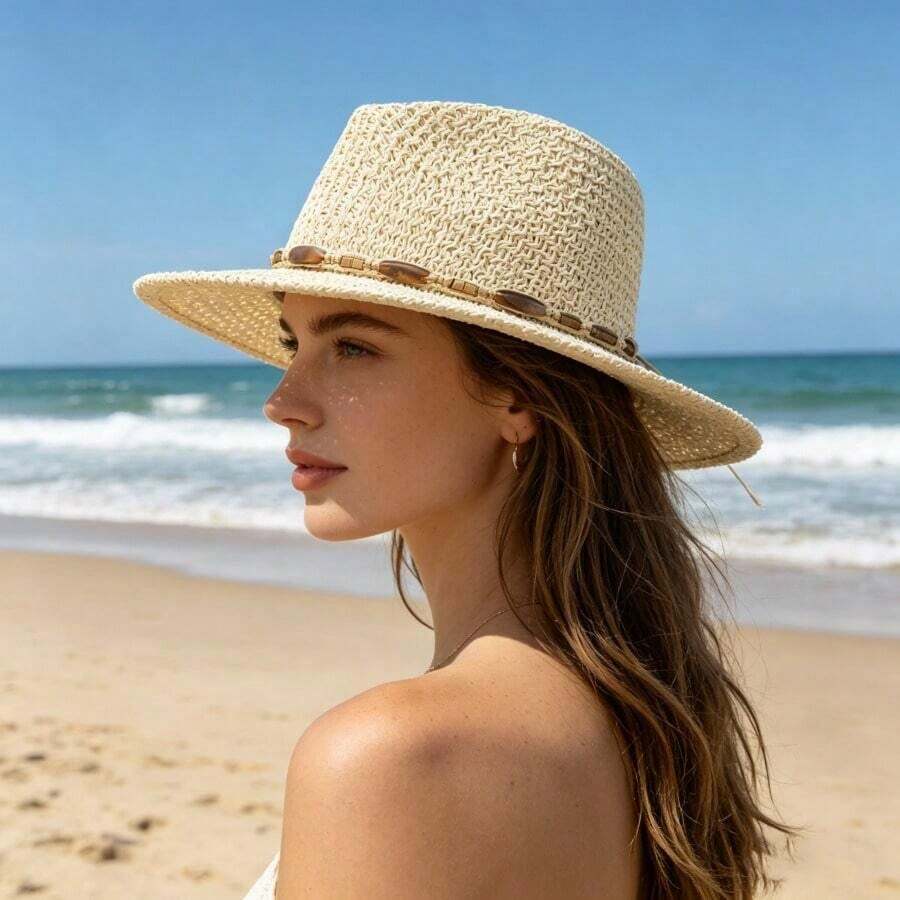 Wide Brim Straw Hat For Women  – Sun Hat Wide Brim Bewertung und Preis
