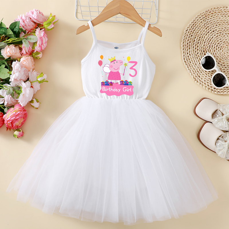 Peppa Pigs Dress Birthday Numb – Baby Clothing In Summer Bewertung und Preis