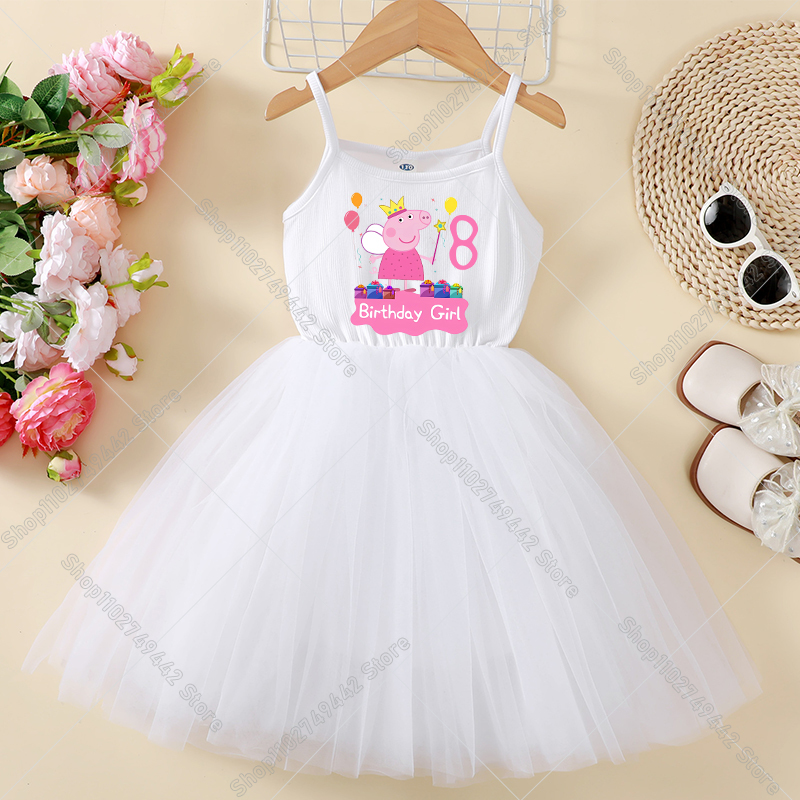 Peppa Pigs Dress Birthday Numb – Baby Clothing In Summer Bewertung und Preis