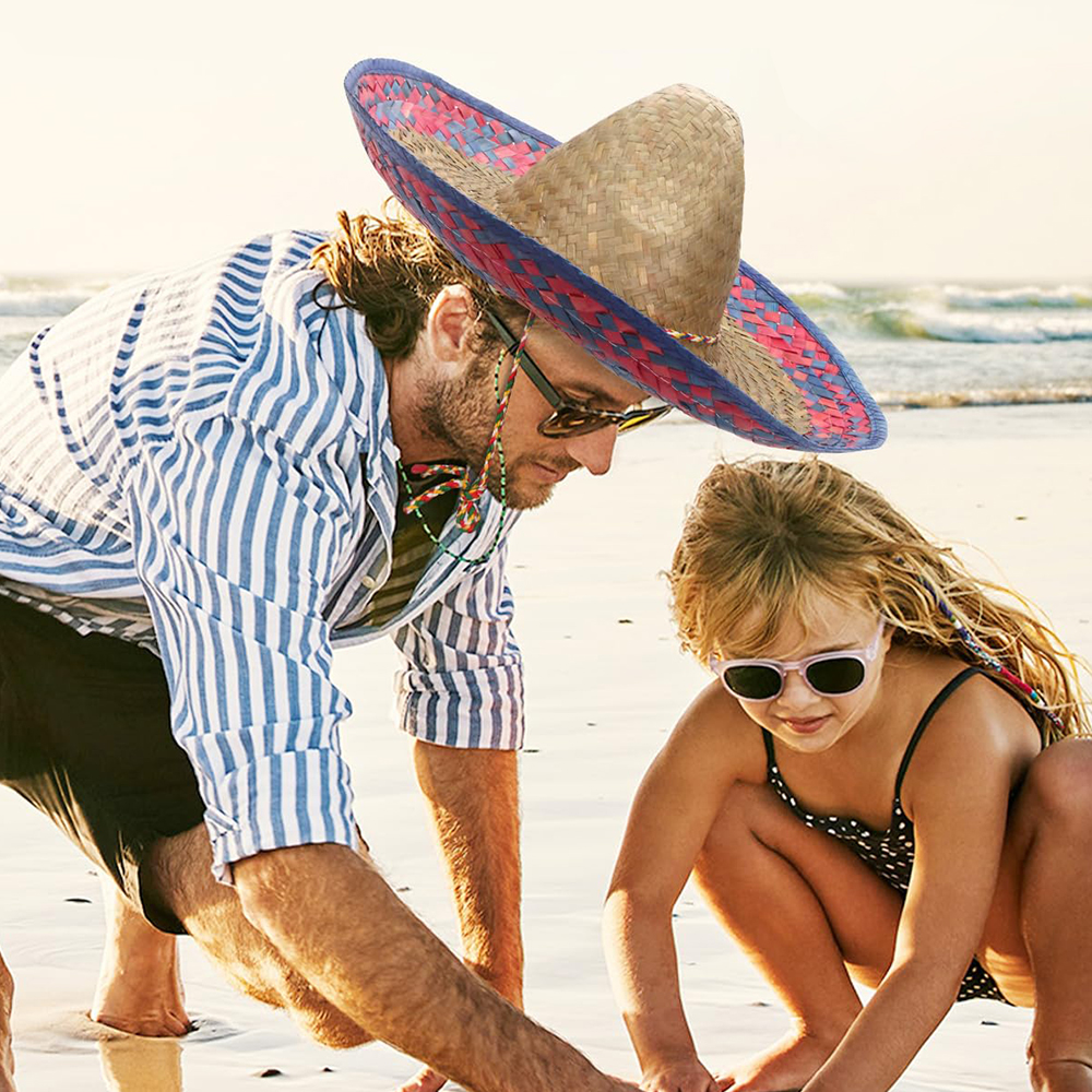 Mexican Sombrero Hat Straw Wea – Sun Hat Wide Brim Bewertung und Preis