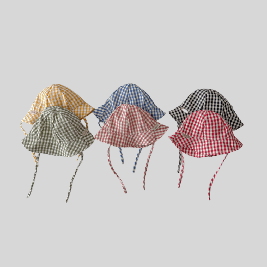 Ins Style Plaid Baby Bucket Ha – Sun Hat Wide Brim Bewertung und Preis