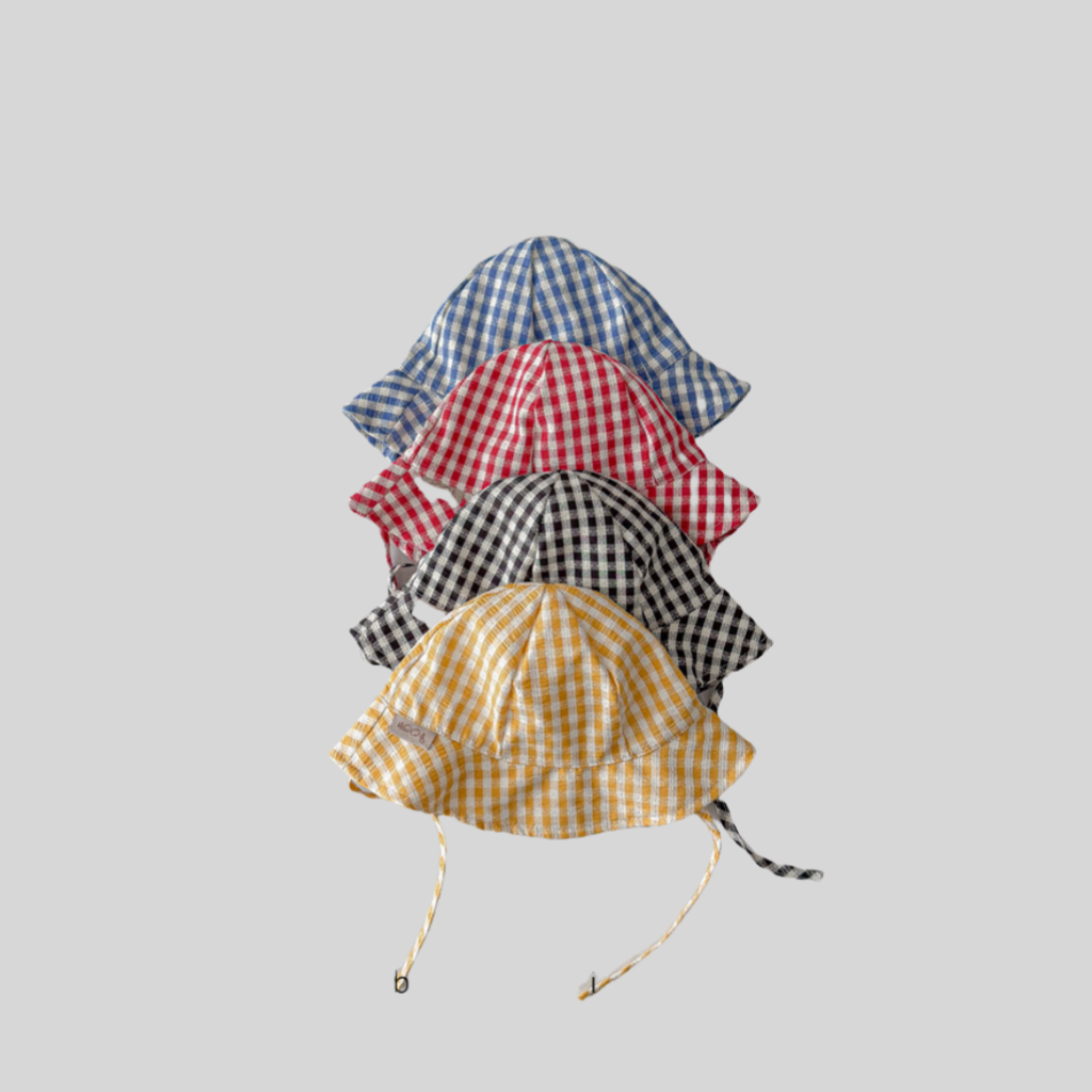Ins Style Plaid Baby Bucket Ha – Sun Hat Wide Brim Bewertung und Preis