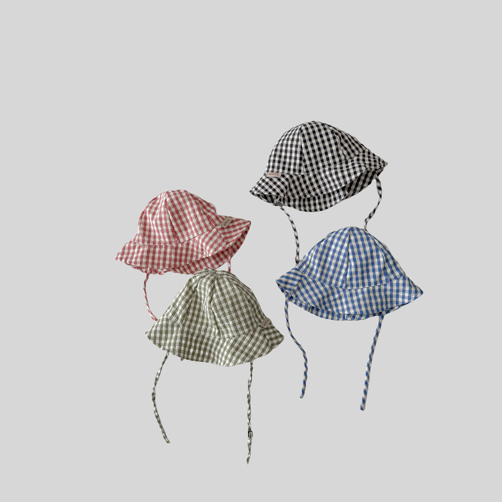 Ins Style Plaid Baby Bucket Ha – Sun Hat Wide Brim Bewertung und Preis