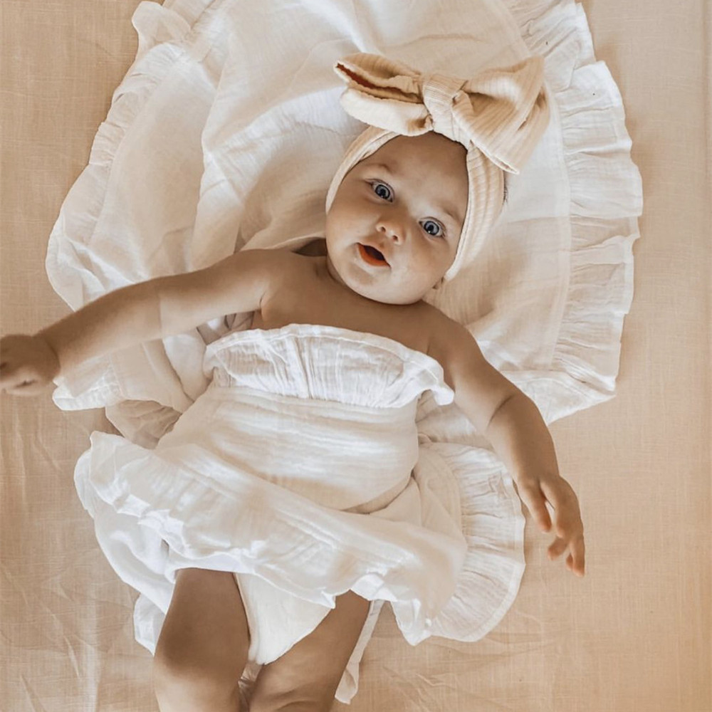 INS Ruffled Muslin Baby Swaddl – Baby Clothing Organic Cotton Bewertung und Preis